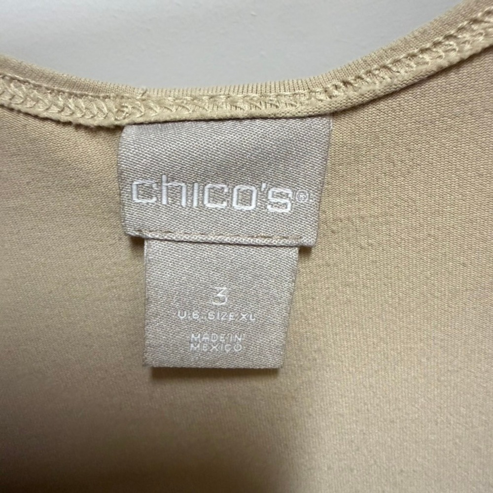 Chicos Microfiber Contemporary Tank Basic Knit Be… - image 3